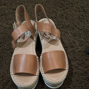 Steve Madden Tan Espadrille Sandals platform